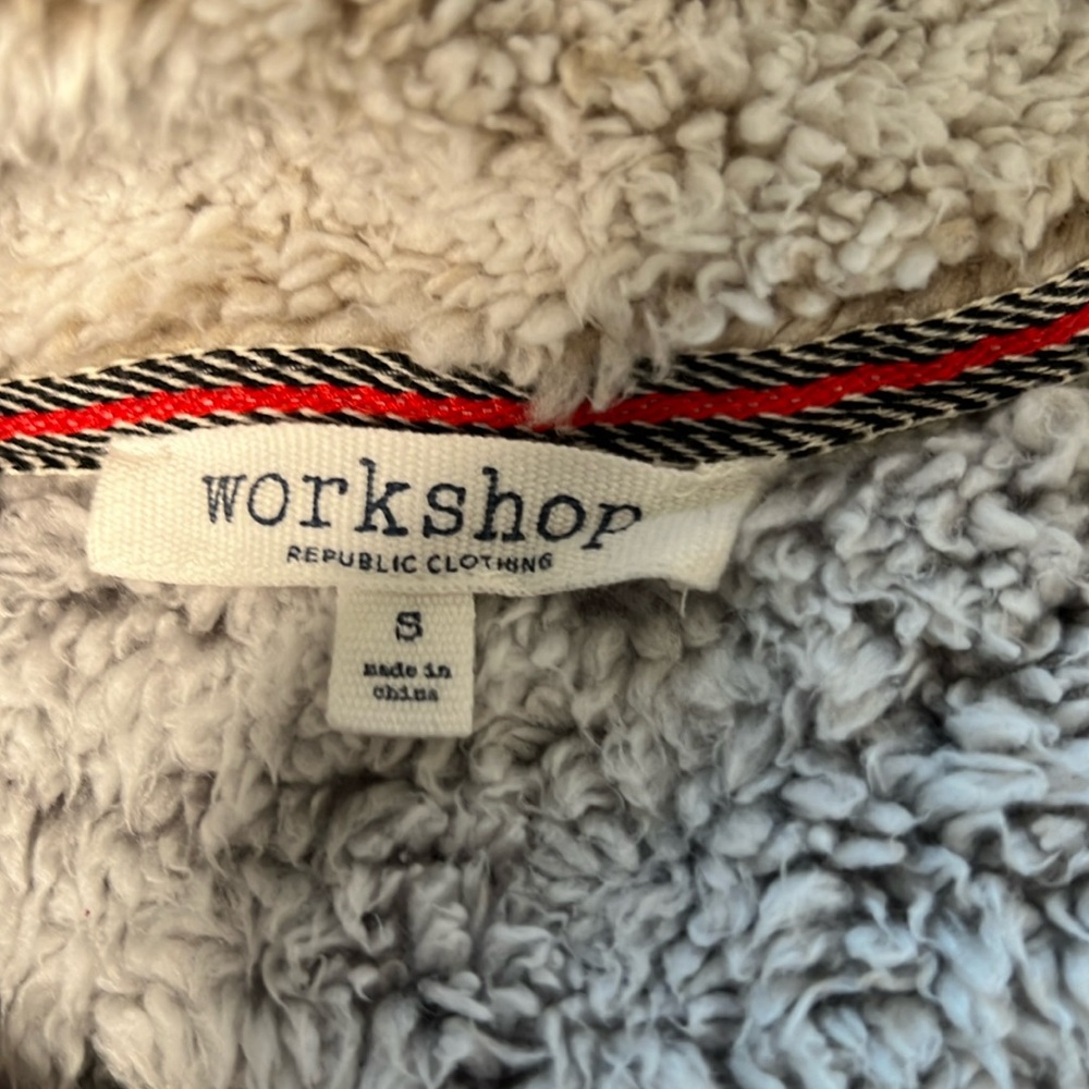 Workshop Republic 3/4 zip fleecy pullover - Picture 7 of 9